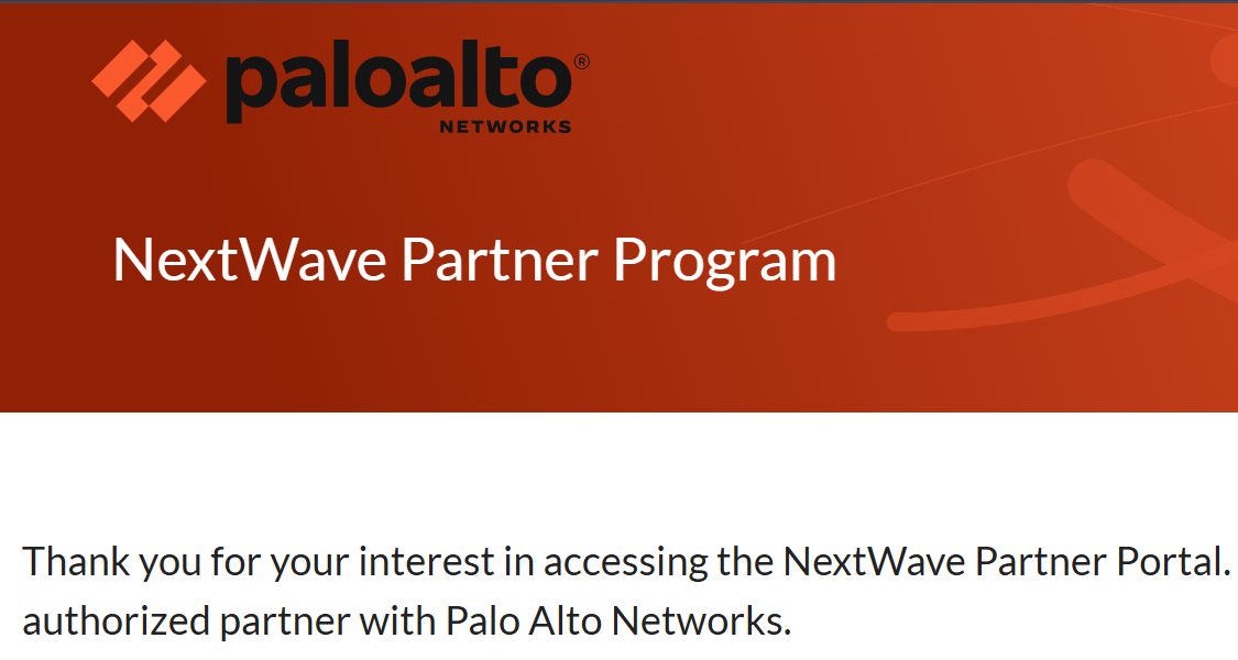 Palo Alto Networks NextWave Partner Portal on Salesforce Experience Cloud