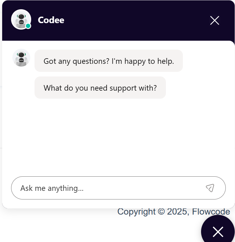 Flowcode HubSpot Conversations chat widget
