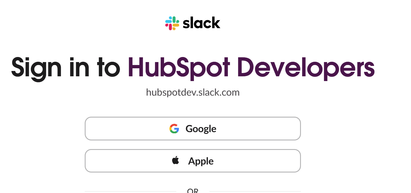 HubSpot developer Slack community