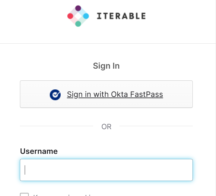 Iterable Okta instance