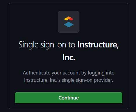 Instructure GitHub Enterprise Okta SSO login