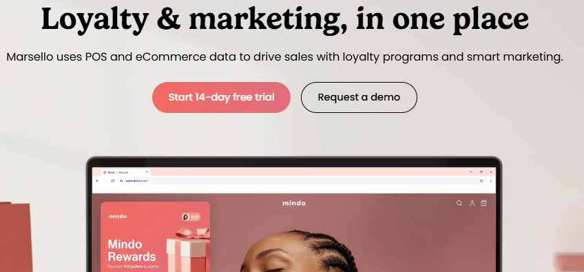 Marsello homepage built on HubSpot CMS