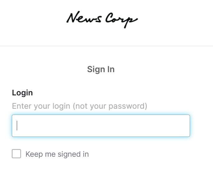 News Corp Okta instance
