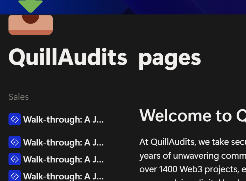 QuillAudits Notion hub