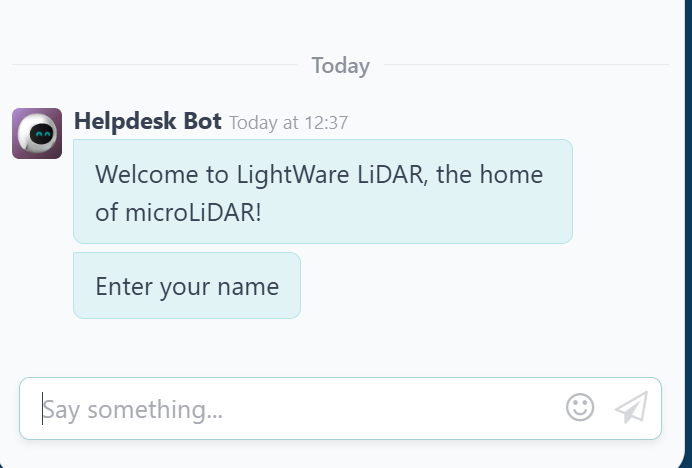 LightWare LiDAR Odoo