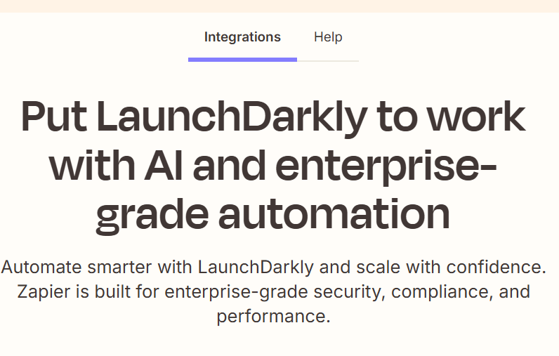 LaunchDarkly Zapier