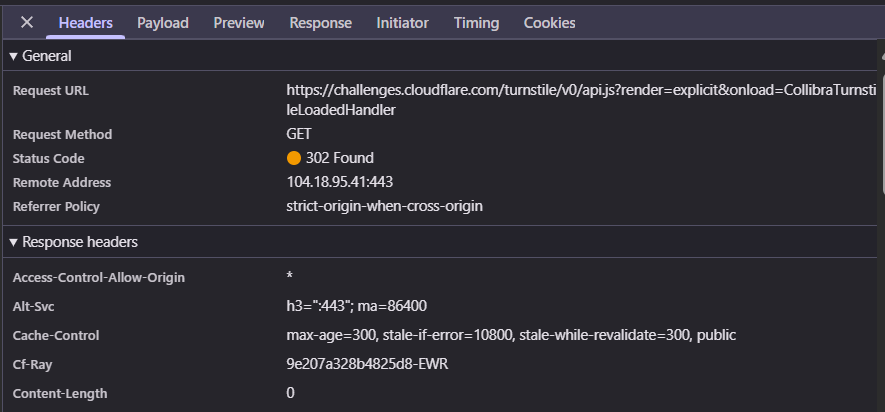 Collibra Cloudflare Turnstile