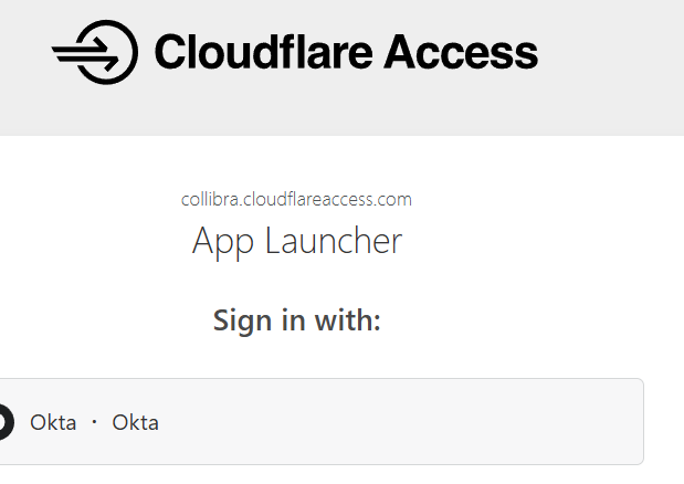 Collibra Cloudflare Zero Trust