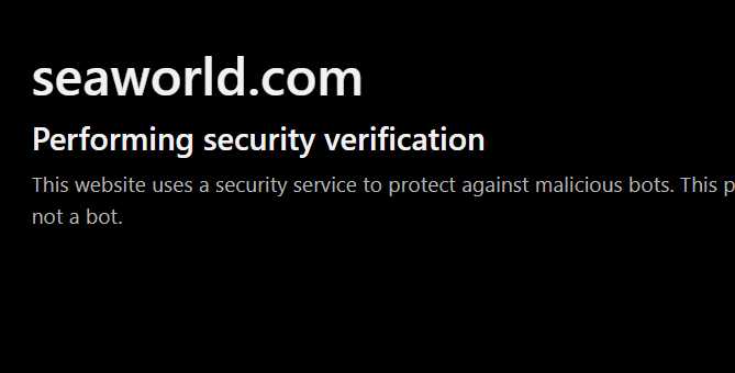 SeaWorld Cloudflare
