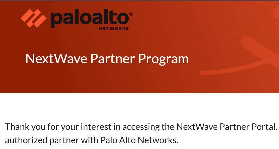 Palo Alto Networks NextWave Partner Portal on Salesforce Experience Cloud