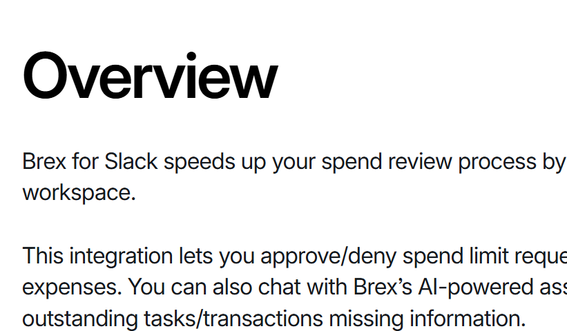 Brex and Slack integration