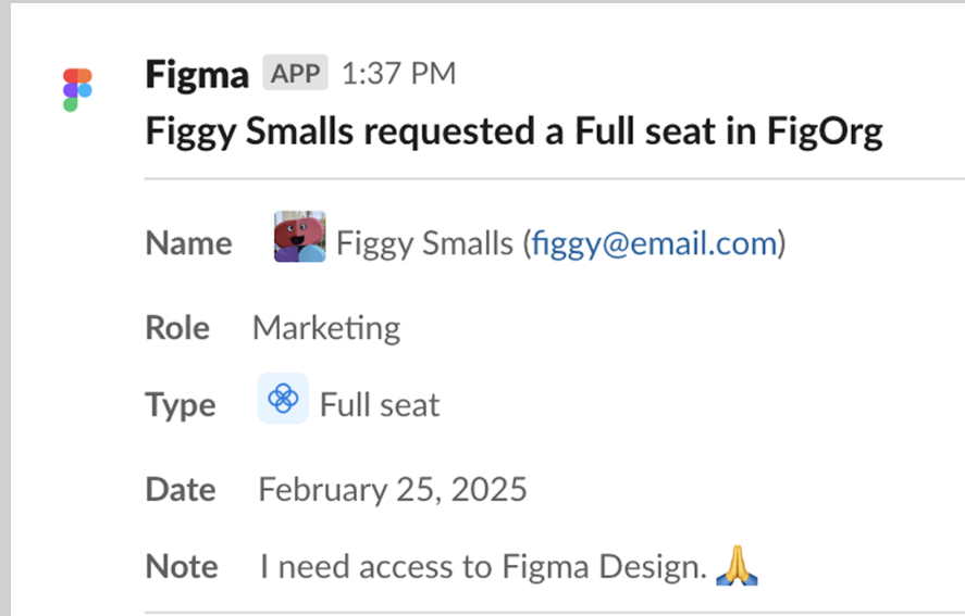 Figma Slack integration
