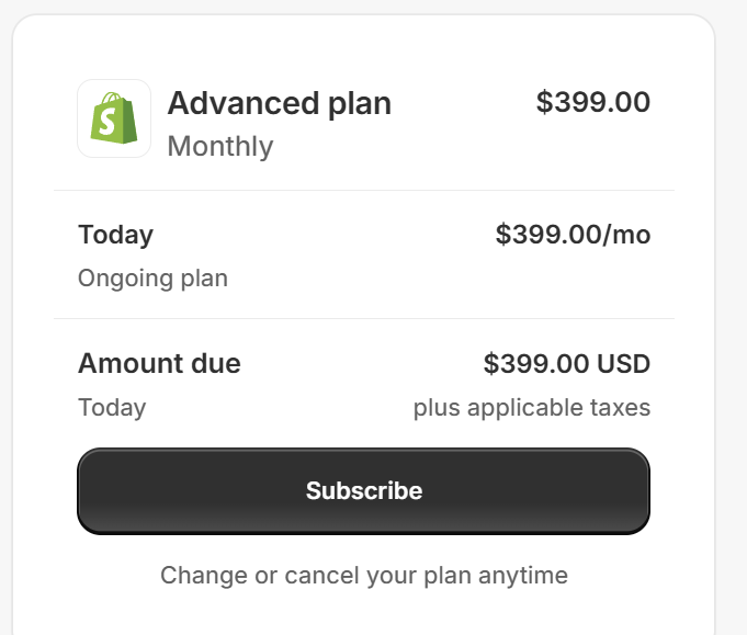 Shopify Stripe checkout