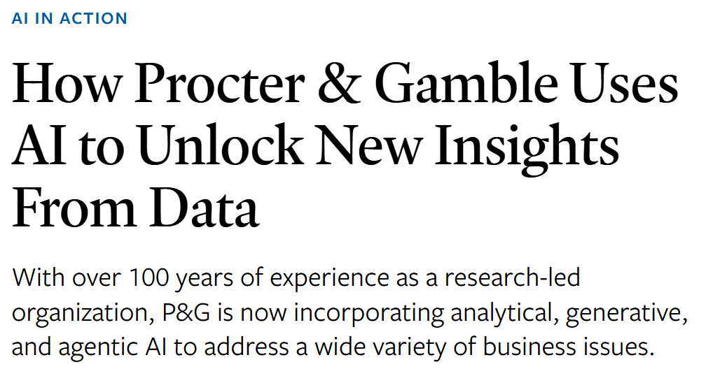 Procter & Gamble Google Cloud AI Factory