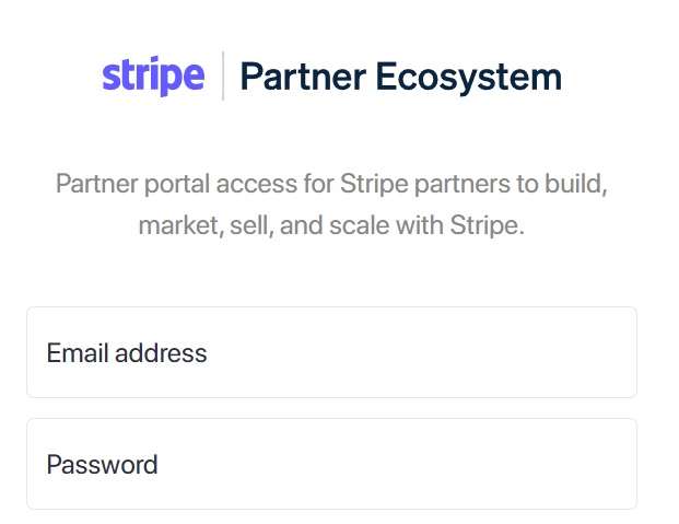 Stripe Salesforce Partner Portal