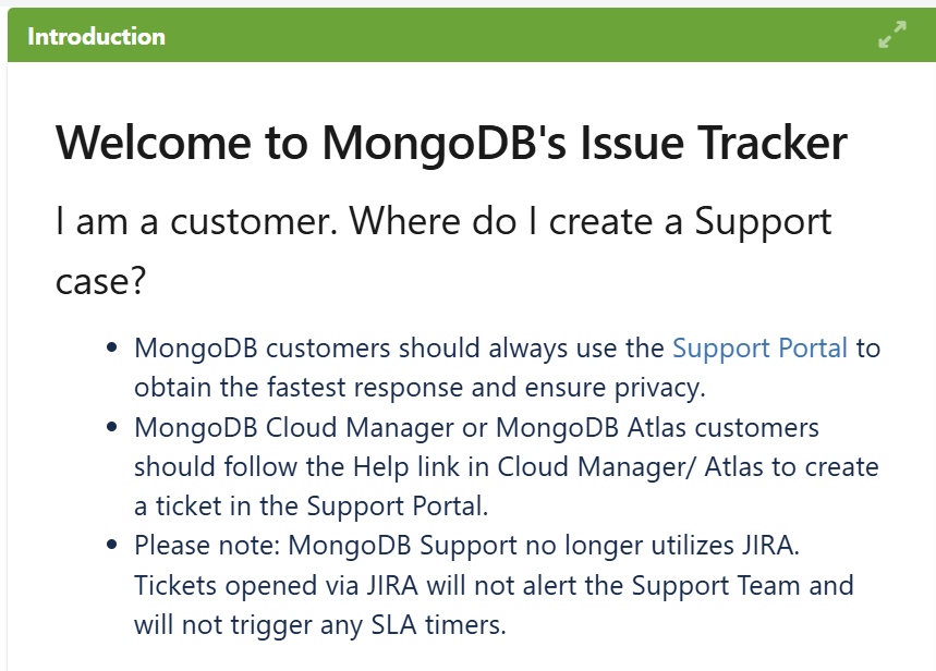MongoDB Jira Data Center