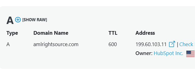 AML RightSource website on HubSpot CMS