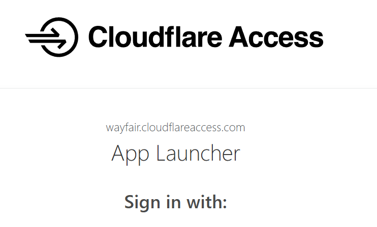 Wayfair internal tool behind Cloudflare Access